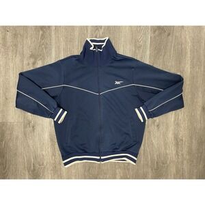 Vintage Asics Tiger Jacket Men's Large Track Blue Full Zip 90s Y2K